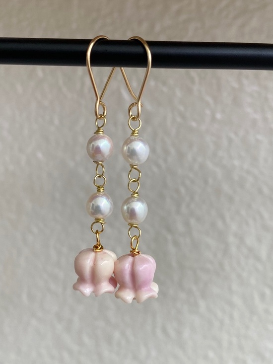 Handmade Jewelry - Handmade Crown Flower Earrings